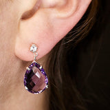 Amethyst Designer Earrings Gift For Her