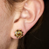 Smoky Topaz Earrings Studs