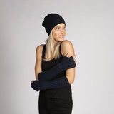 Cashmere Gloves Navy Blue Cashmere Wristwarmers