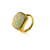 Aqua Square Rocktail Ring