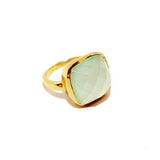 Aqua Square Rocktail Ring