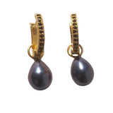 Black Pearl Earrings Designer Earrings Gift For Her