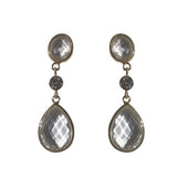 Gold Designer Earrings Chandelier Topaz Earring