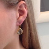 Topaz Gold Earrings Gift For Her