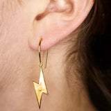 Thunderbolt Gold Earrings