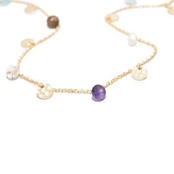 Gold Multistone Necklace