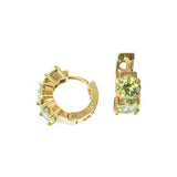 Peridot Earrings Gold Hoop Earrings Gifts For Her