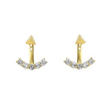 Gold Diamante Cuff Earrings Designer Earrings