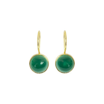 Green Onyx Drop Earrings