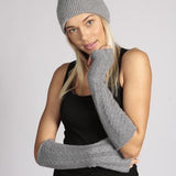 Cashmere Gloves Dark Grey Wristwarmer Gloves