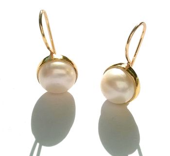 Pearl Earrings Gold Earrings