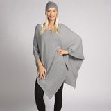Cashmere Poncho Grey Cashmere Poncho