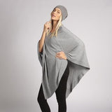 Cashmere Poncho Grey Cashmere Poncho