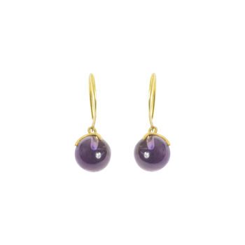Purple Amethyst Earrings Gift For Her