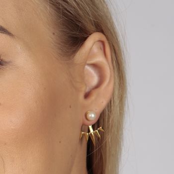 Pearl Earrings Stud N Cuff