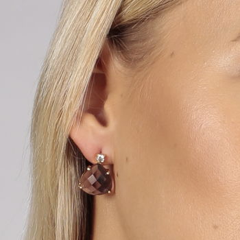 Amethyst Earrings Amethyst Gold Earrings