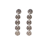 Solid Silver Hammered Coin Earrings
