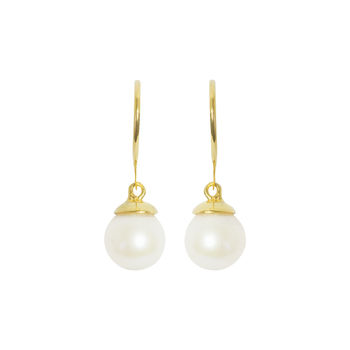 Black Pearls Earrings Gold Drop With Claw