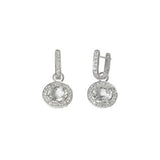 White Topaz Earrings Gift For Her