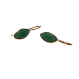 Green Chalcedony Drop Earrings